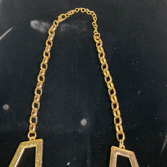 Gold and black stones necklace 3/10$ - Picture 3 of 6